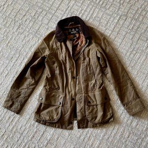 Barbour Beadnell Jacket - Brown/Olive - Sz 0
